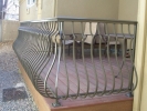 deckrailings29 - Custom railing with small cap top and belly pickets